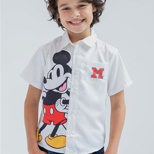 Disney Kids White Mickey Mouse Shirt size 4T